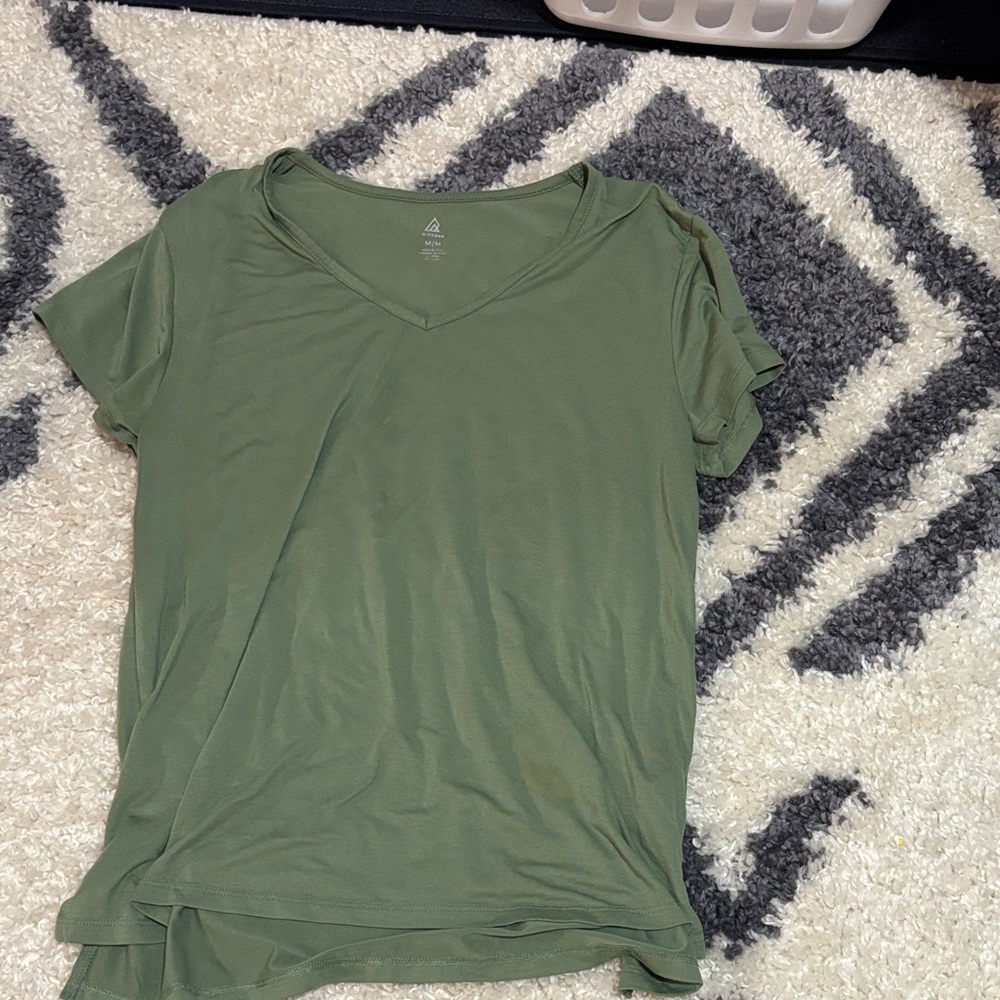Everyday V-Neck Tee - Olive Green